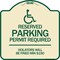 Signmission Connecticut Reserved Parking Permit Required Violators Fined Min $150 Alum, 18" x 18", TG-1818-24658 A-DES-TG-1818-24658 - alternate 1